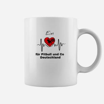Hundeherz Tassen für Pitbull Liebhaber, Tierfreunde Tee in Deutschland - Seseable