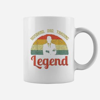 Husband Dad Trading Legend Coffee Mug - Seseable