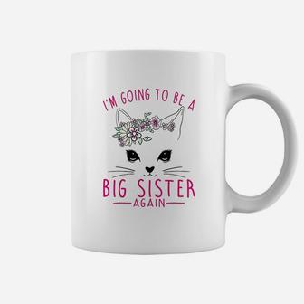 I Am Going To Be A Big Sister Again Cat Coffee Mug | Seseable UK