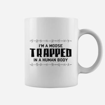 I Am Moose Trapped In A Human Body Barbed Wire Coffee Mug - Seseable