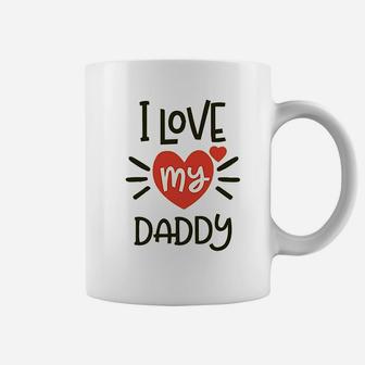 I Heart My Daddy Love Dad, best christmas gifts for dad Coffee Mug - Seseable