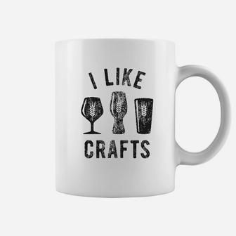 I Like Crafts Funny Beer Lover Brew Drinking Party Gift Coffee Mug - Seseable