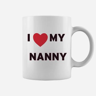 I Love Heart My Nanny Grandmother Grandma Coffee Mug - Seseable