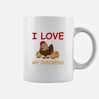 I Love My Chickens Tassen für Hühnerfans, Lustiges Hühnermotiv - Seseable