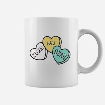 I Love My Daddy -cute Hearts, dad birthday gifts Coffee Mug - Seseable
