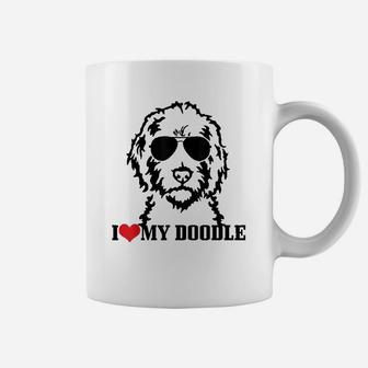 I Love My Doodle Goldendoodle Mom Labradoodle Dog Owner Coffee Mug | Seseable CA