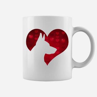 I Love My German Shepherd Dog Valentines Day Coffee Mug - Seseable