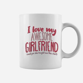 I Love My Girlfriend Anniversary Gift For Boyfriend Coffee Mug - Seseable