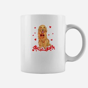 I Love My Golden Retriever Valentine Gift Dog Lover Coffee Mug - Seseable