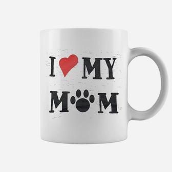 I Love My Mom Drooling Dog Coffee Mug - Seseable