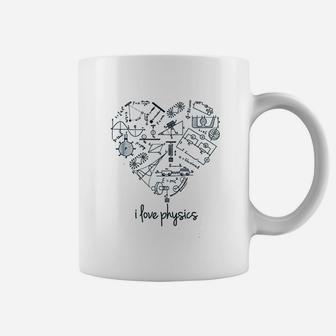 I Love Physics Science Math Graph Formula Equation Coffee Mug - Seseable