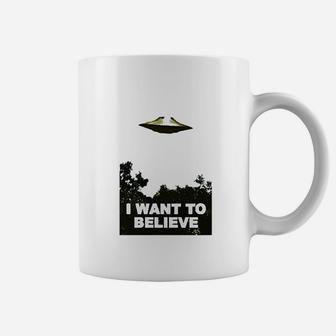 I Want To Believe Area 51 Ufo Alien Abduction Coffee Mug - Seseable
