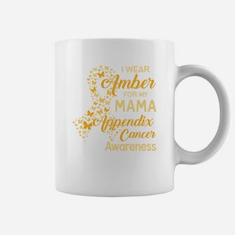 I Wear Amber For My Mama Proud Mom Coffee Mug - Seseable