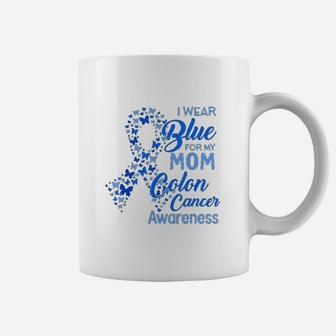 I Wear Blue For My Mom Coffee Mug - Seseable