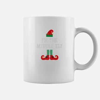I_m The Middle Elf Funny Christmas Sibling Coffee Mug - Seseable