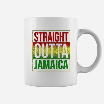Jamaica Straight Outta Jamaica Rasta Gift Coffee Mug - Seseable