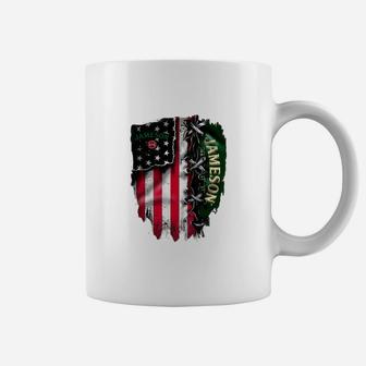 Jameson Vintage America Flag Coffee Mug - Seseable