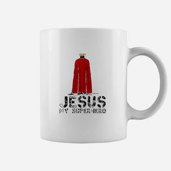 Jesus Is My Superhero Christian Gifts Cool Gods Love Coffee Mug - Seseable