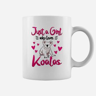 Just A Girl Who Loves Koalas Cute Koala Bear Coffee Mug - Seseable