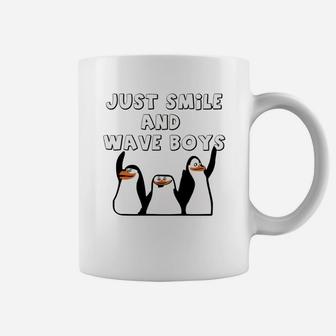 Just Smile And Wave Boys, Smile And Wave Coffee Mug - Seseable