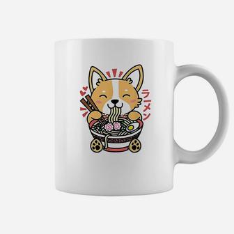 Kawaii Ramen Cute Anime Dog Corgi Coffee Mug - Seseable