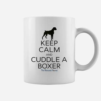 Keep Calm And Cuddle A Boxer Dog Mom Dad Coffee Mug | Seseable FR