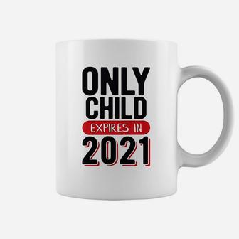 Kids Only Child Expires 2021 Promoted To Sister Big Brother Coffee Mug - Seseable