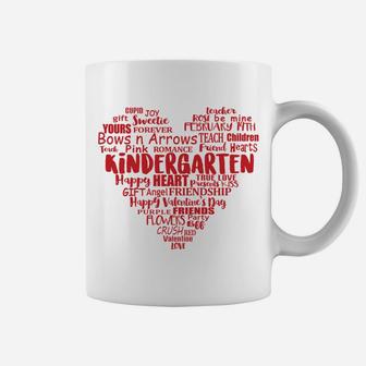 Kindergarten Teacher Valentine Heart Gift Kinder Garten Coffee Mug - Seseable