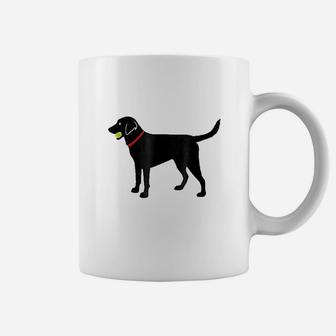 Labrador Retriever Fetch Black Lab Play Ball Coffee Mug - Seseable