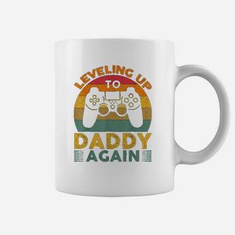 Leveling Up To Daddy Again Promoted To Dad Again Gift Coffee Mug - Seseable