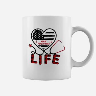 Life Heart Nurse Practitioner Coffee Mug - Seseable