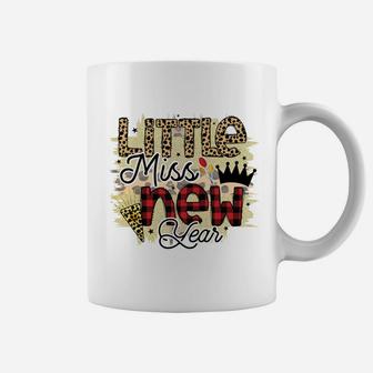 Little Miss New Year Funny Crown New Year Plaid 2022 Coffee Mug - Seseable
