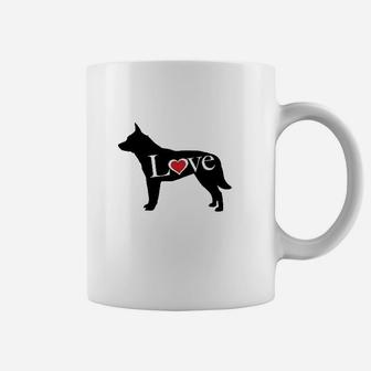 Love Australian Cattle Acd Blue Heeler Puppy Coffee Mug - Seseable