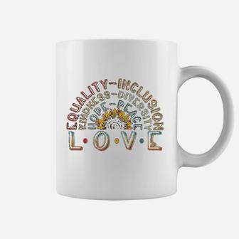 Love Equality Inclusion Kindness Diversity Hope Peace Coffee Mug | Seseable UK