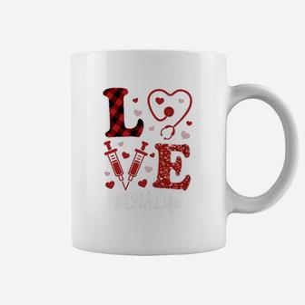 Love Nurse Valentine Cna, funny nursing gifts Coffee Mug - Seseable