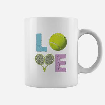Love Tennis Funny Tennis Cute Girl Player Or Coach Coffee Mug - Seseable