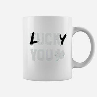 Lucky You Lucky Clover Green St Patrick's Day Coffee Mug - Seseable