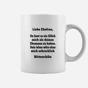 Lustiges Herren-Tassen Spruch für Ehefrauen, Witziges Ehemann Design - Seseable