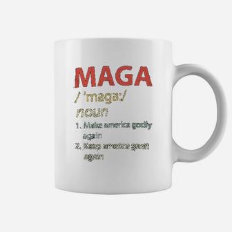Make America Godly Again Definition Vintage Coffee Mug - Seseable
