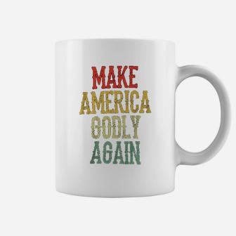 Make America Godly Again Retro Vintage Coffee Mug - Seseable