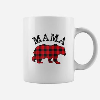 Mama Bear Plaid Buffalo Coffee Mug - Seseable