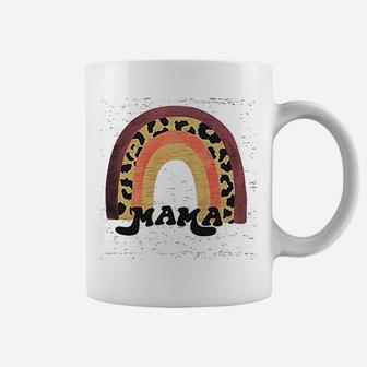 Mama Leopard Graphic Rainbow Coffee Mug - Seseable