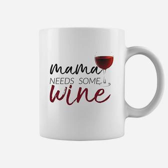 Mama Needs Some Wine Funny Wine Vintage Mothers Day Gift Coffee Mug - Seseable