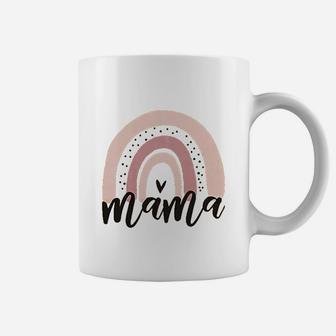Mama Rainbow Women Funny Letter Heart Graphic Coffee Mug | Seseable CA