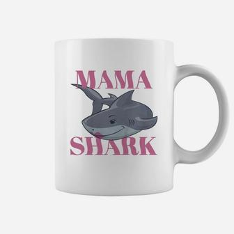 Mama Shark Cute Gift For Moms, gifts for mom, mother's day gifts, good gifts for mom Coffee Mug - Seseable