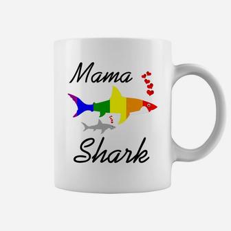 Mama Shark Lgbt Mom Protect Your Son Or Daughter Coffee Mug - Seseable