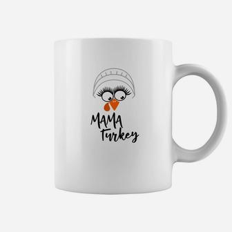 Mama Turkey Thanksgiving Matching Family Coffee Mug - Seseable