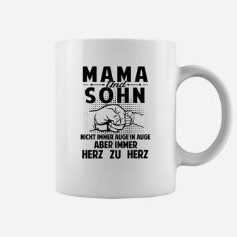 Mama und Sohn Herz zu Herz - Liebevolles Tassen für Mütter - Seseable