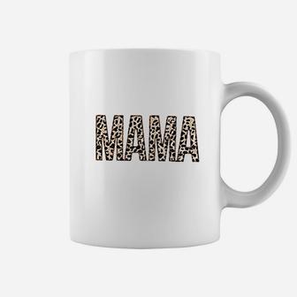 Mama Women Leopard Funny Letter Print Mom Gift Tops Coffee Mug - Seseable