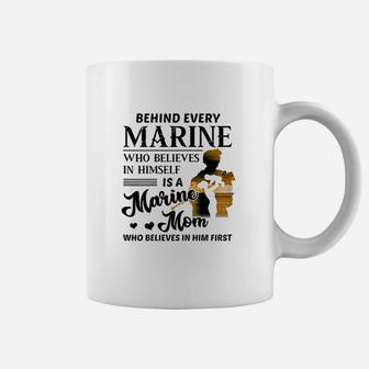 Marine Who Believes Himself Is A Marine Mom Coffee Mug - Seseable
